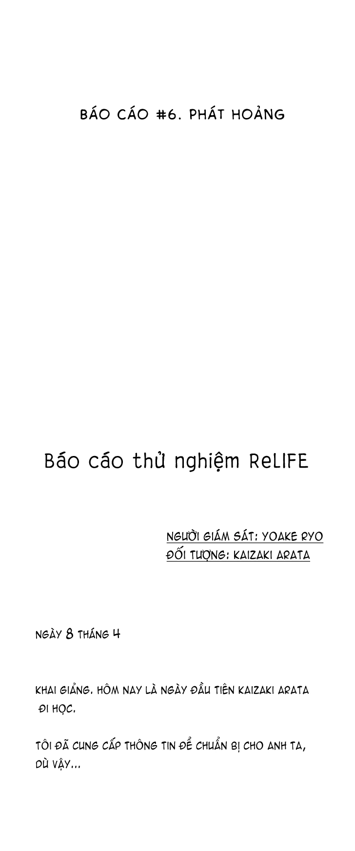 ReLIFE Chapter 6 - 7