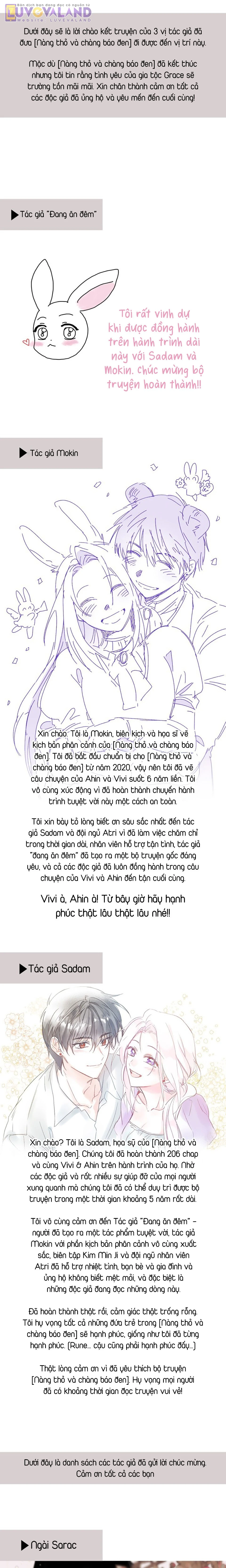 Mối Liên Kết Giữa Báo Đen Và Bé Thỏ Chapter 206: End - 19