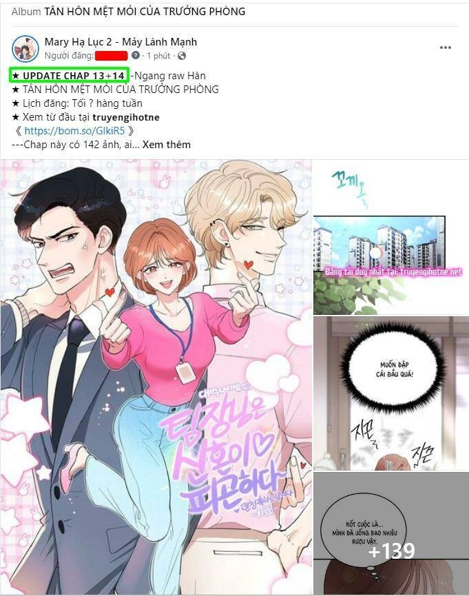 Tân Hôn Mệt Mỏi Của Trưởng Phòng Chapter 13.2 - 1