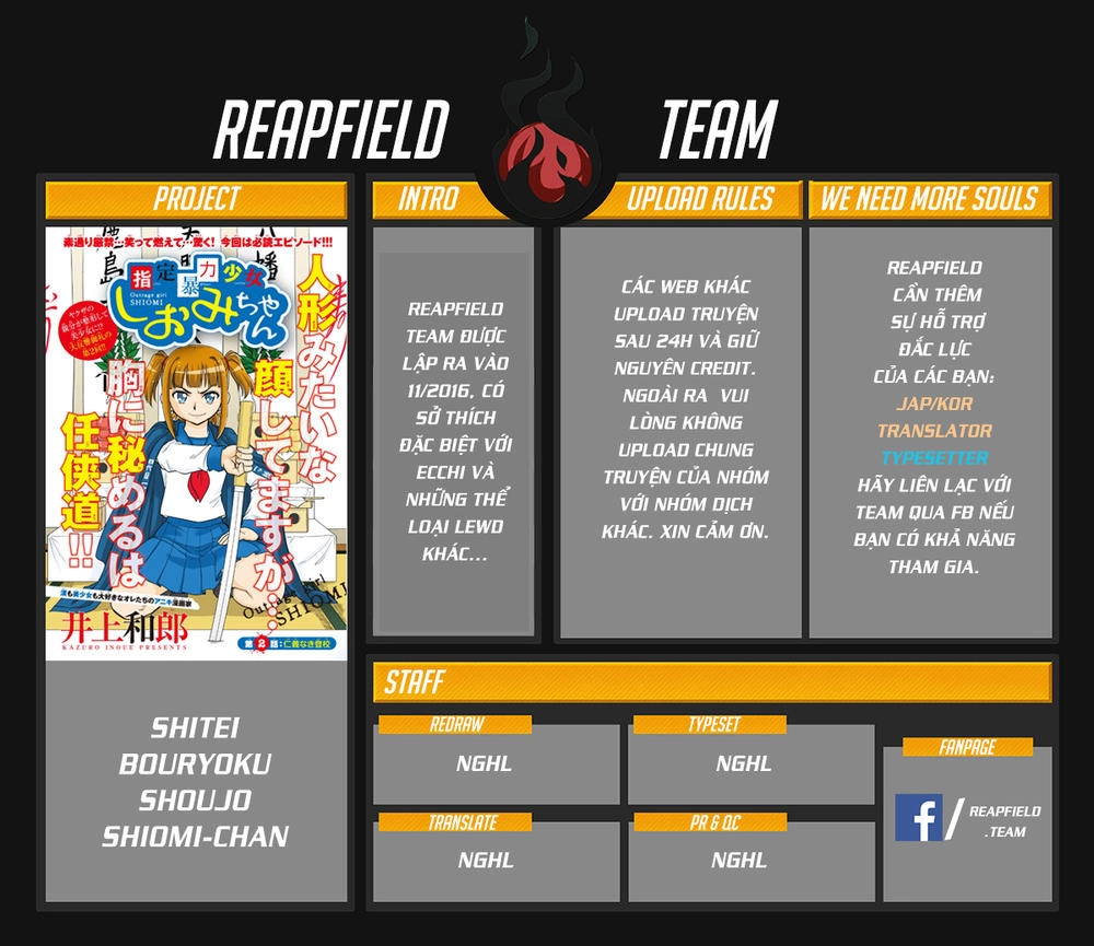 Shitei Bouryoku Shoujo Shiomi-Chan Chapter 5 - 1