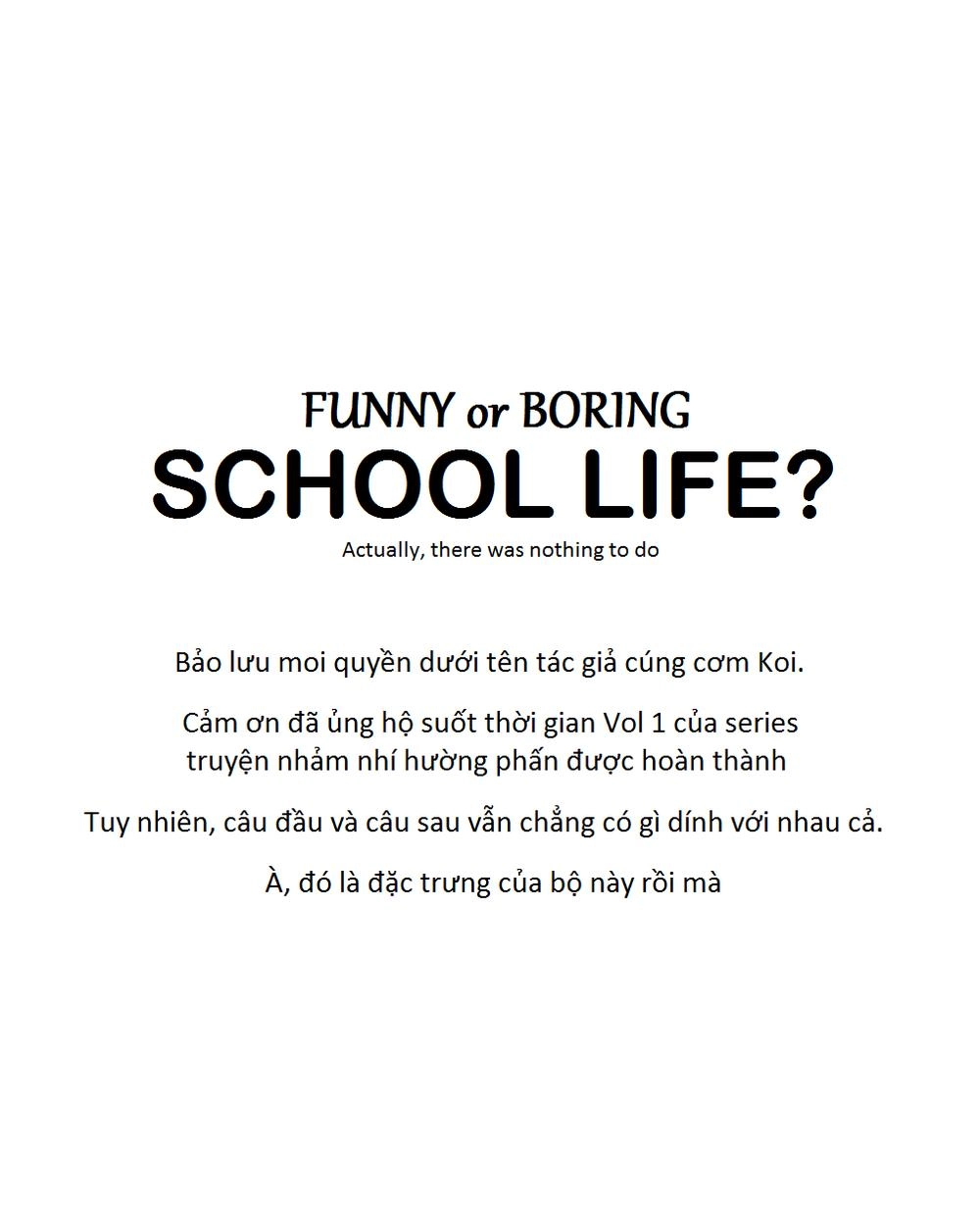Funny Or Boring School Life? Chapter 5 - 15