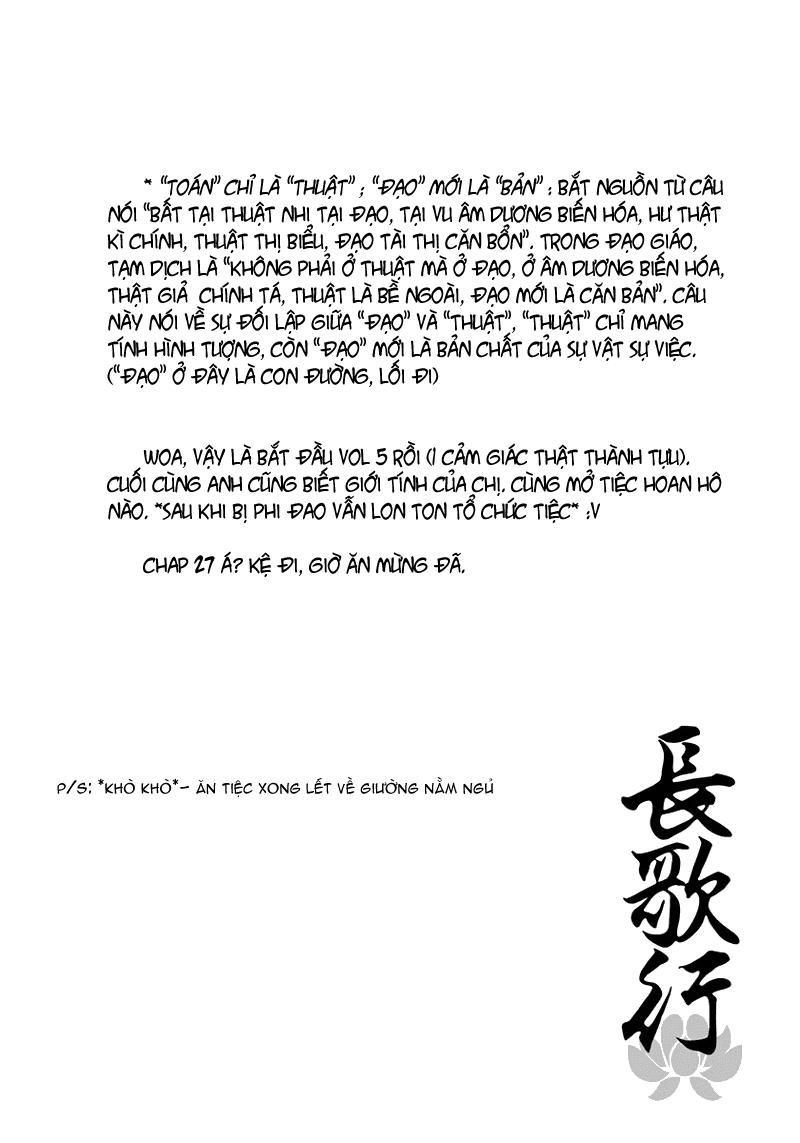 Trường Ca Hành Chapter 26 - 32