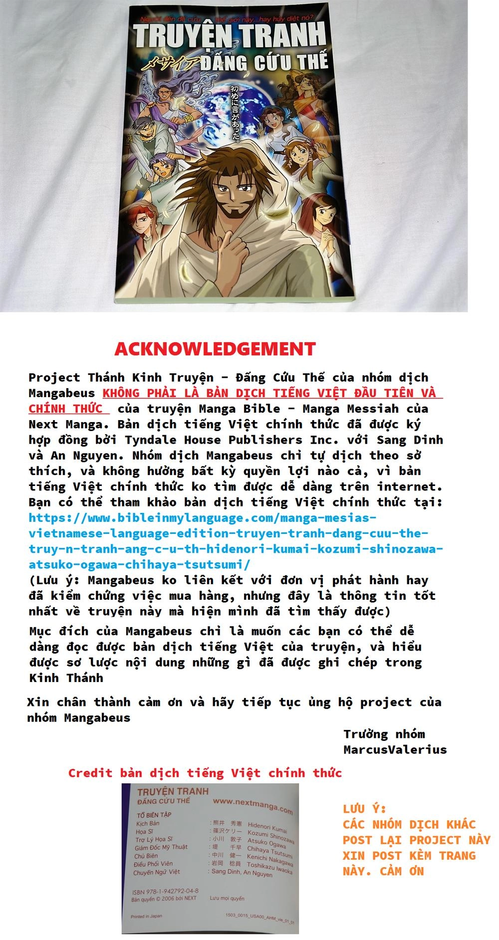 Thánh Kinh Truyện - Đấng Cứu Thế Chapter 8 - 15