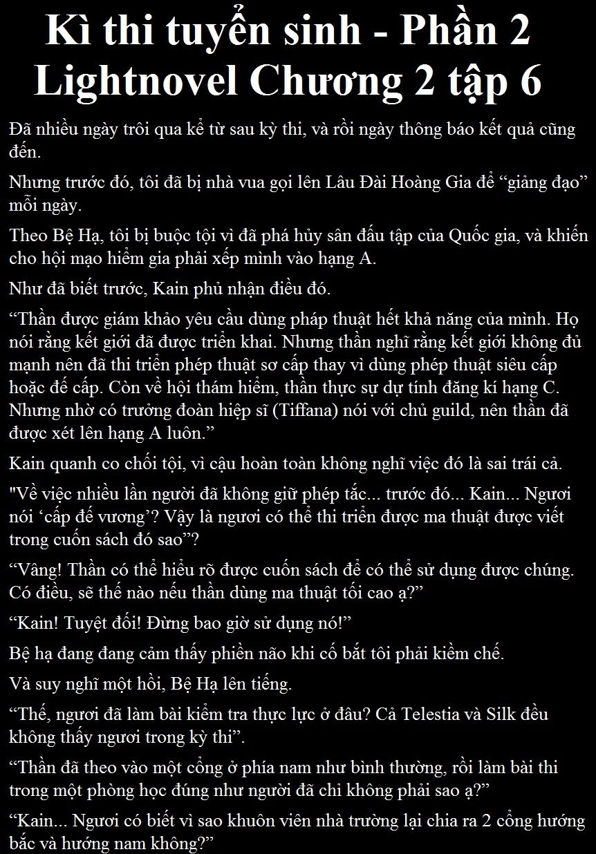 Kẻ Bất Bình Thường Ở Dị Giới Chapter 21 - 38