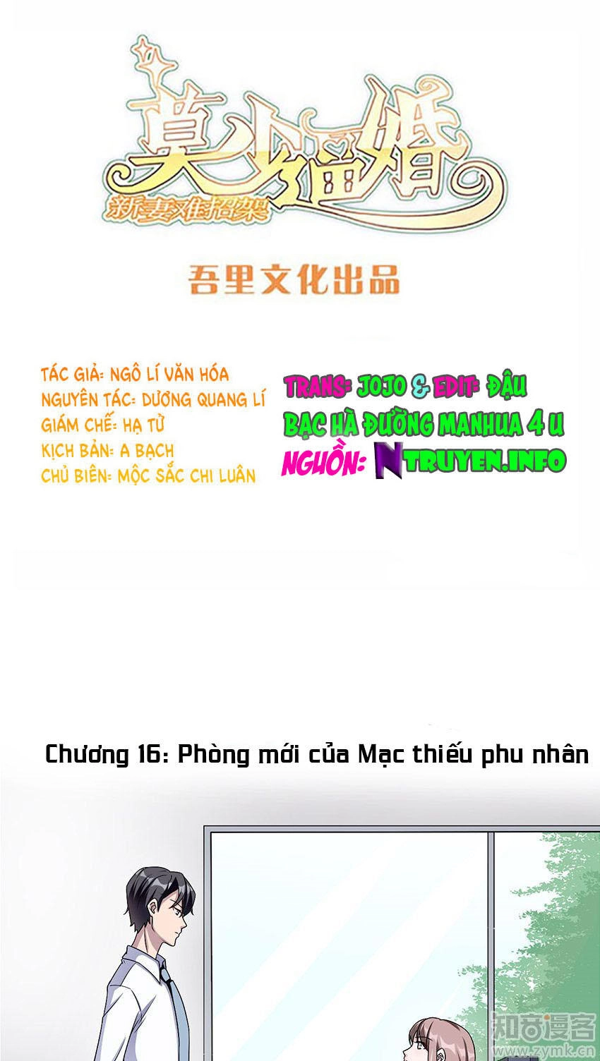 Mạc Thiếu Bức Hôn: Vợ Mới Khó Chống Đỡ Chapter 16 - 1