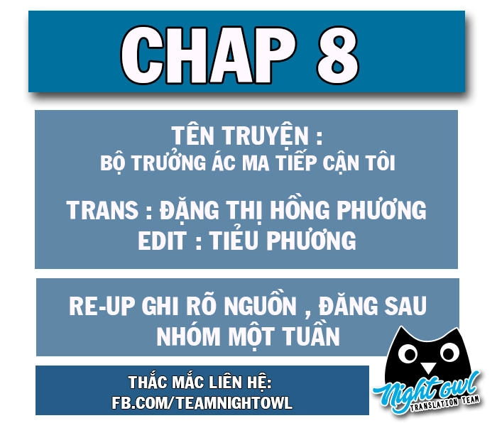 Bộ Trưởng Ác Ma Tiếp Cận Tôi Chapter 8 - 1