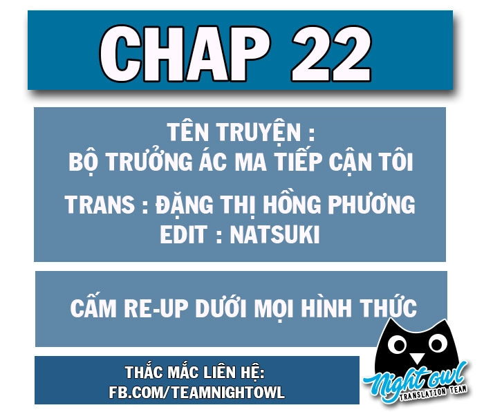 Bộ Trưởng Ác Ma Tiếp Cận Tôi Chapter 22 - 1