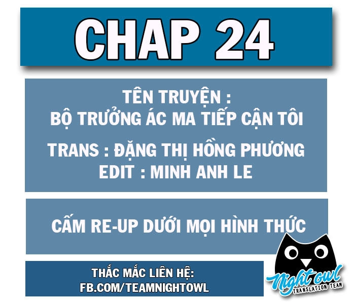 Bộ Trưởng Ác Ma Tiếp Cận Tôi Chapter 24 - 1