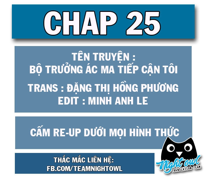 Bộ Trưởng Ác Ma Tiếp Cận Tôi Chapter 25 - 1