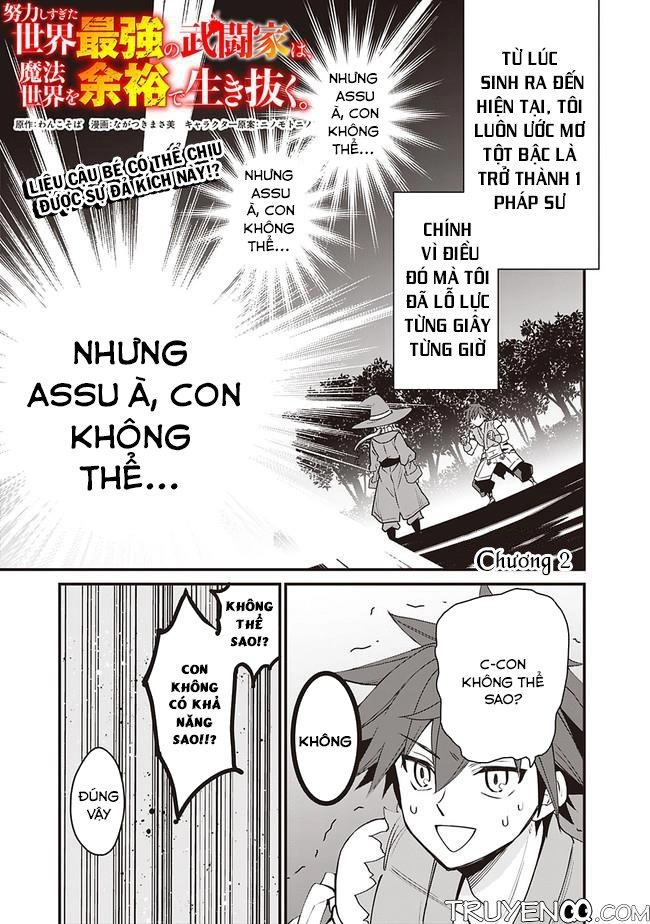 Doryoku Shisugita Sekai Saikyou No Butouka Wa, Mahou Sekai Woyoyuu De Ikinuku Chapter 2 - 2