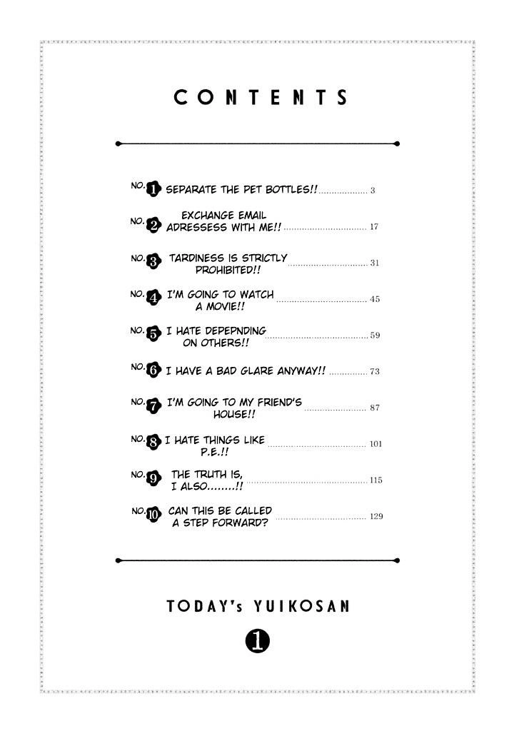 Kyou No Yuiko-San Chapter 1 - 5