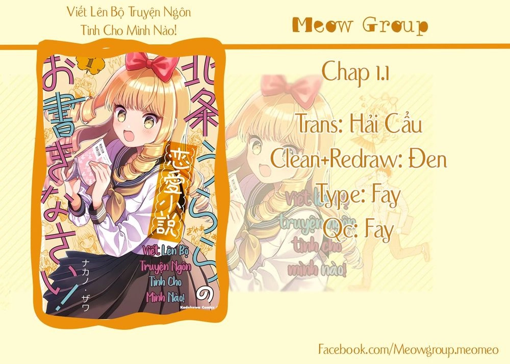 Viết Lên Bộ Truyện Ngôn Tình Cho Mình Nào! Chapter 1.1 - 1