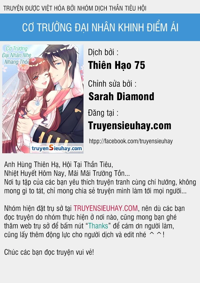 Cơ Trưởng Ngài Nhẹ Nhàng Thôi Chapter 7 - 1