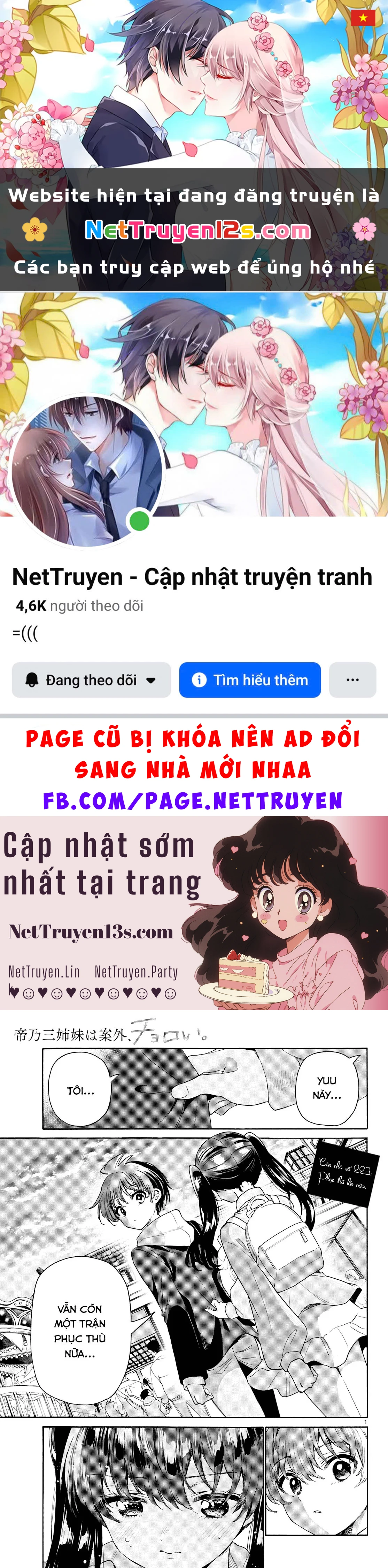 Ba Chị Em Nhà Mikadono Dễ Đối Phó Thật Đấy Chapter  223 - 1