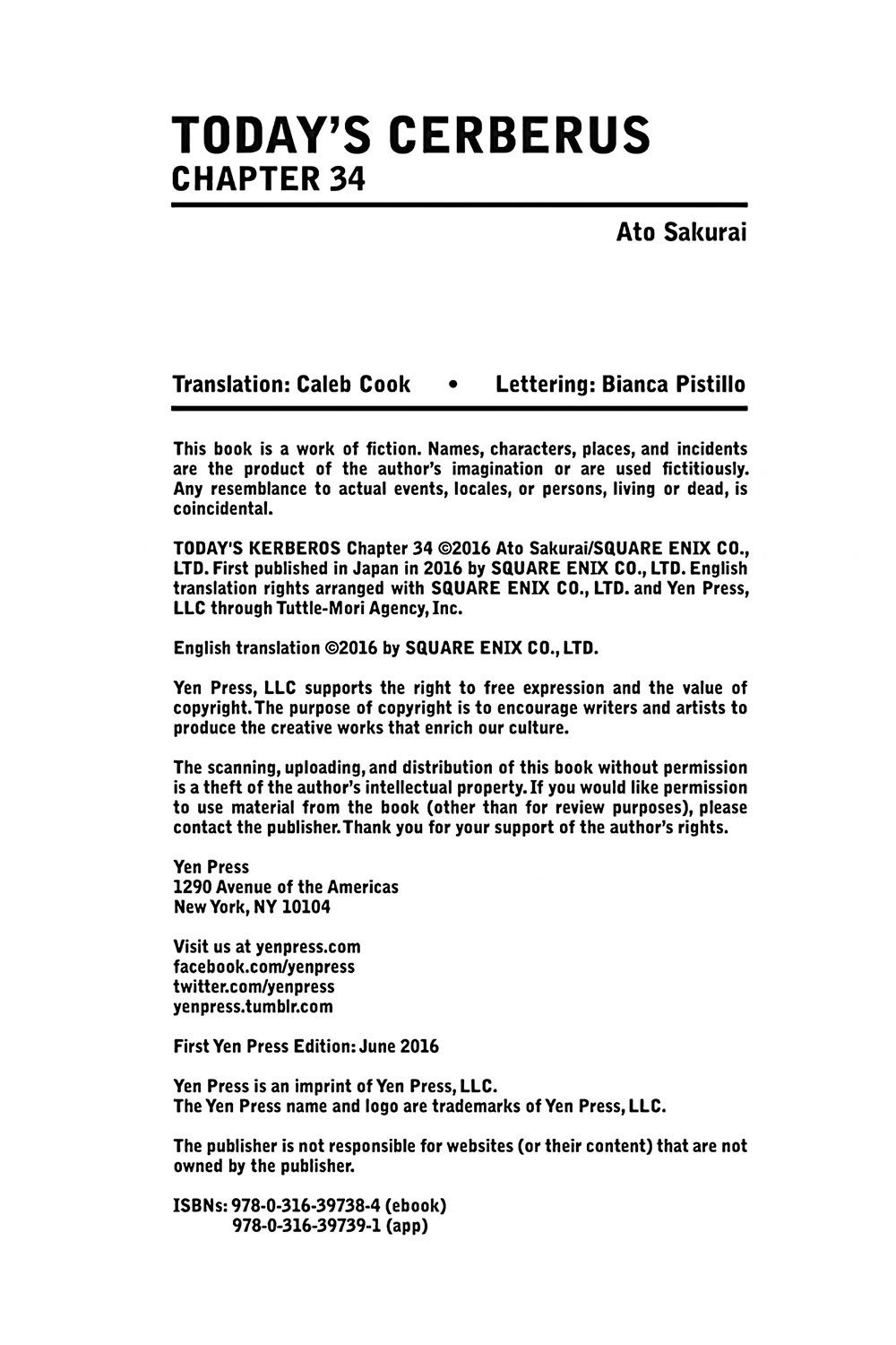 Kyou No Cerberus Chapter 34 - 43