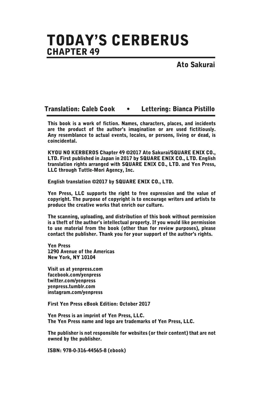 Kyou No Cerberus Chapter 49 - 40