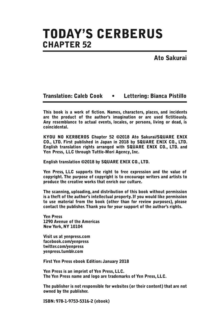 Kyou No Cerberus Chapter 52 - 41
