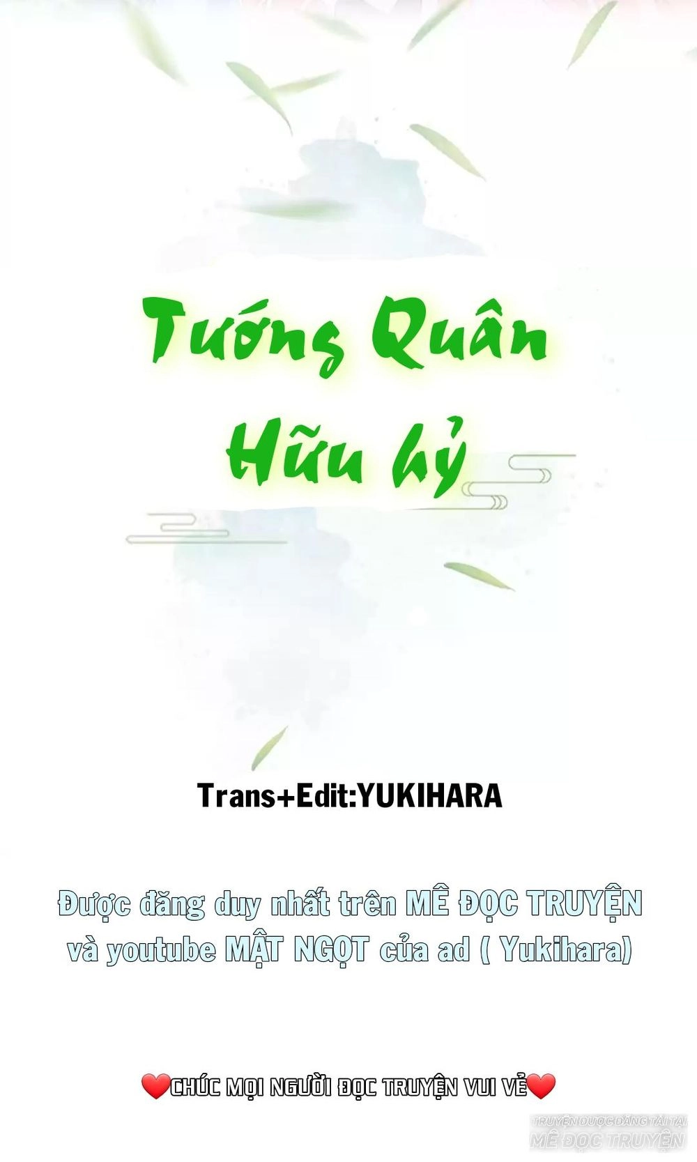 Tướng Quân Hữu Hỷ Chapter 30 - 1
