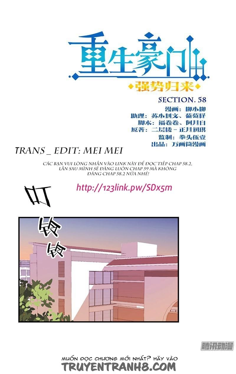 Trọng Sinh Chi Hao Môn Cường Thế Quy Lai Chapter 58 - 1