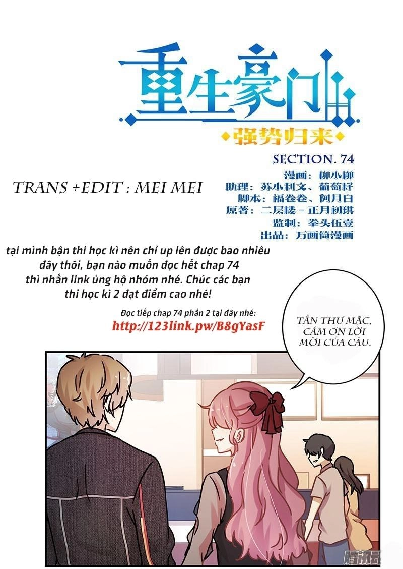 Trọng Sinh Chi Hao Môn Cường Thế Quy Lai Chapter 74 - 1