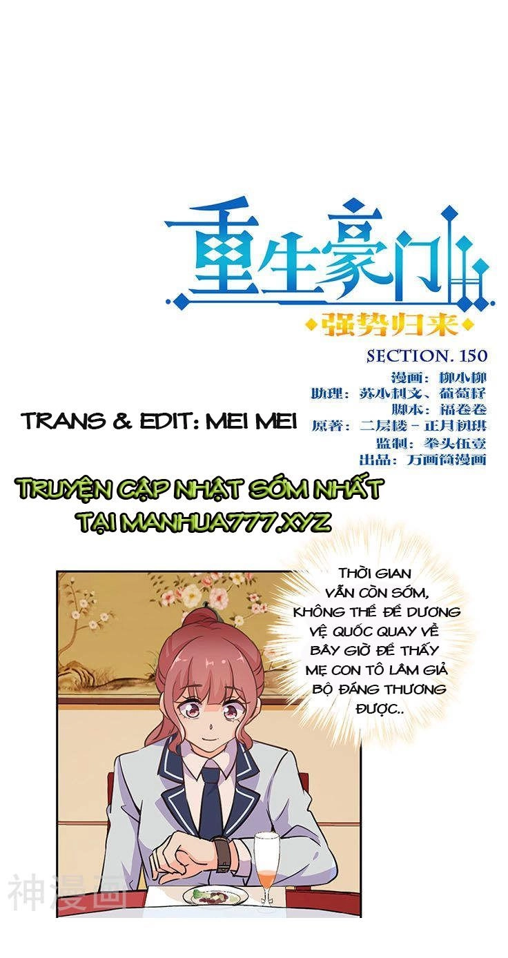 Trọng Sinh Chi Hao Môn Cường Thế Quy Lai Chapter 150 - 1