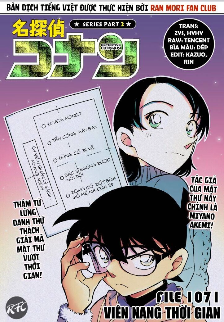 Thám Tử Conan Chapter 1071 - 1