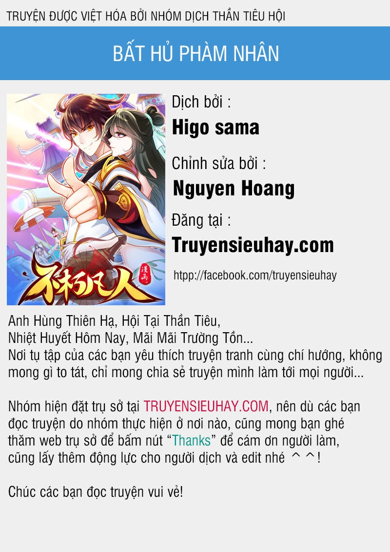 Bất Hủ Phàm Nhân Chapter 28 - 1