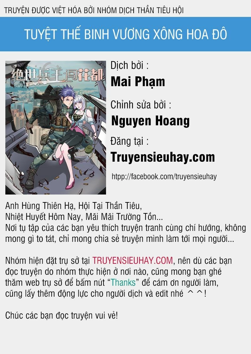 Tuyệt Thế Binh Vương Xông Hoa Đô Chapter 5 - 1