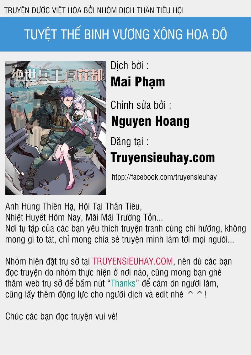 Tuyệt Thế Binh Vương Xông Hoa Đô Chapter 11 - 1