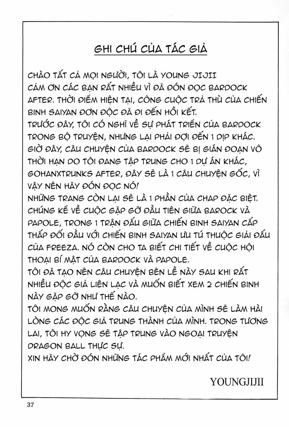 Thế Giới Ngọc Rồng - Ngoại Truyện Bardock Chapter 7 - 38