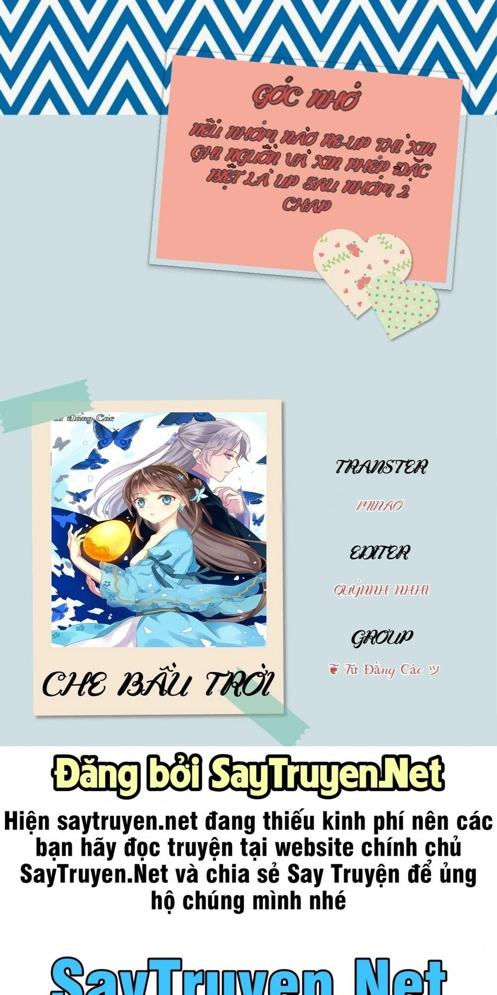 Che Bầu Trời Chapter 1 - 29