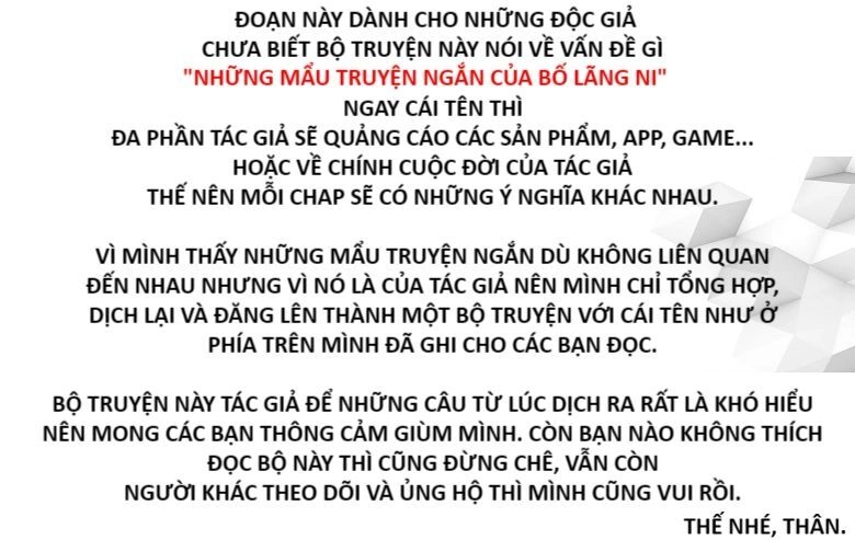Những Mẩu Truyện Ngắn Của Bố Lãng Ni Chapter 8 - 1
