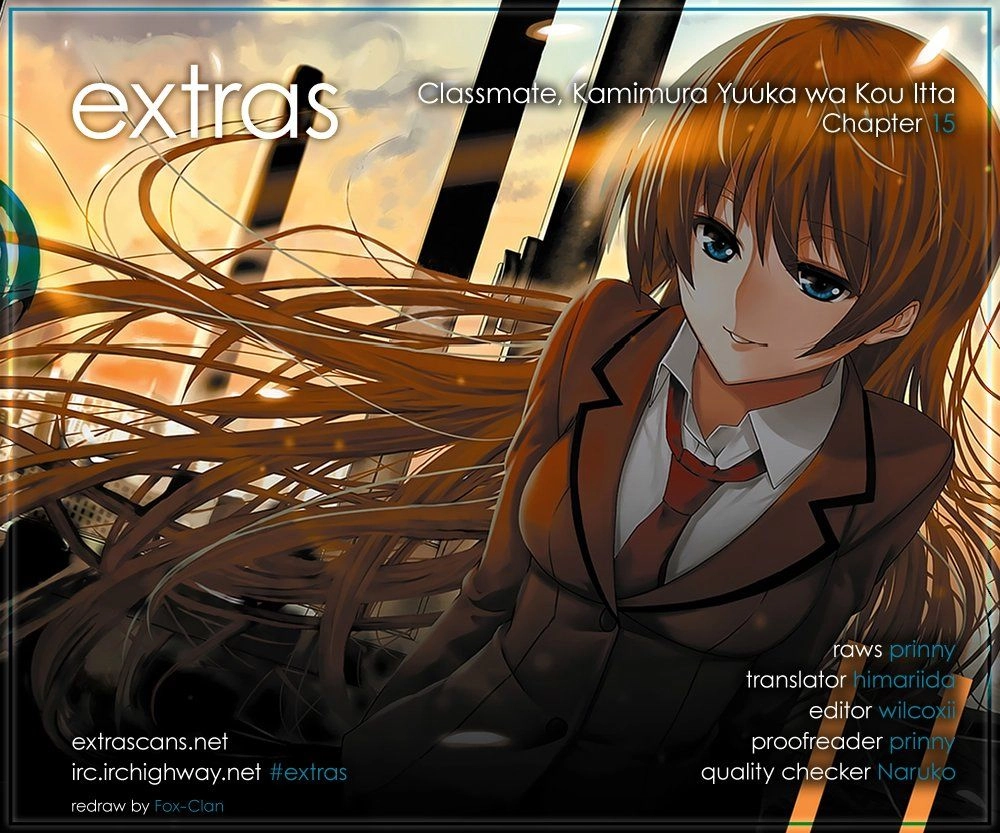 Classmate, Kamimura Yuuka Wa Kou Itta Chapter 15 - 1