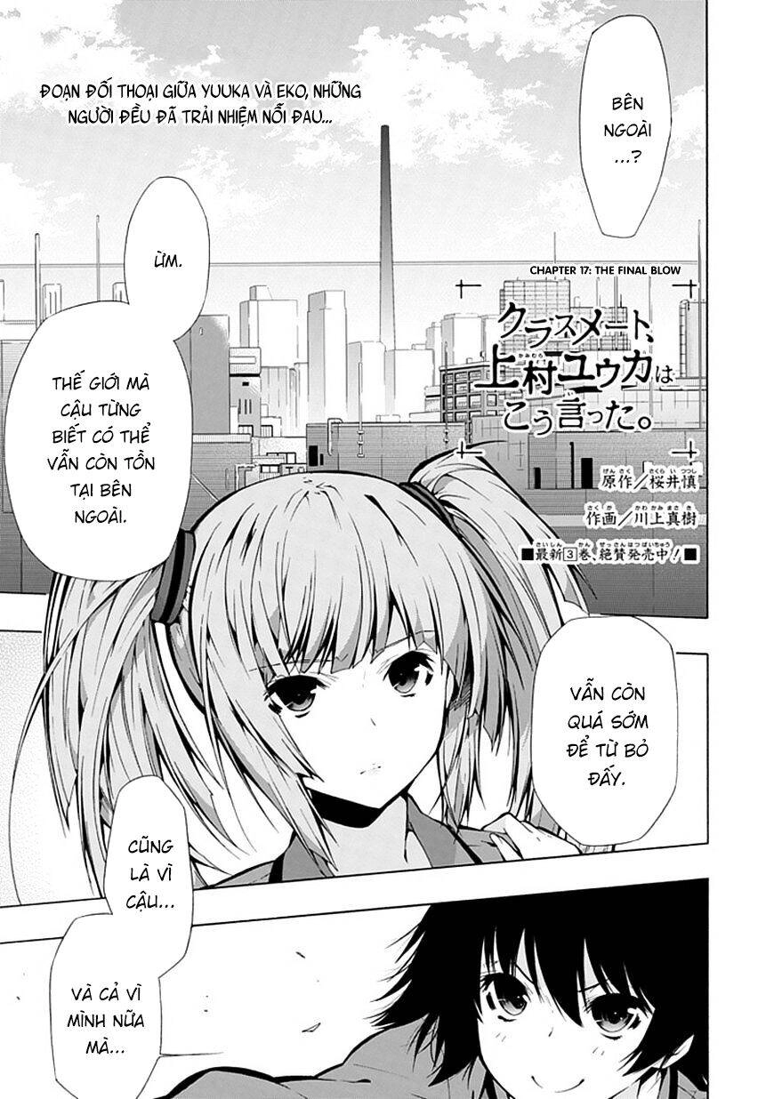 Classmate, Kamimura Yuuka Wa Kou Itta Chapter 17 - 1