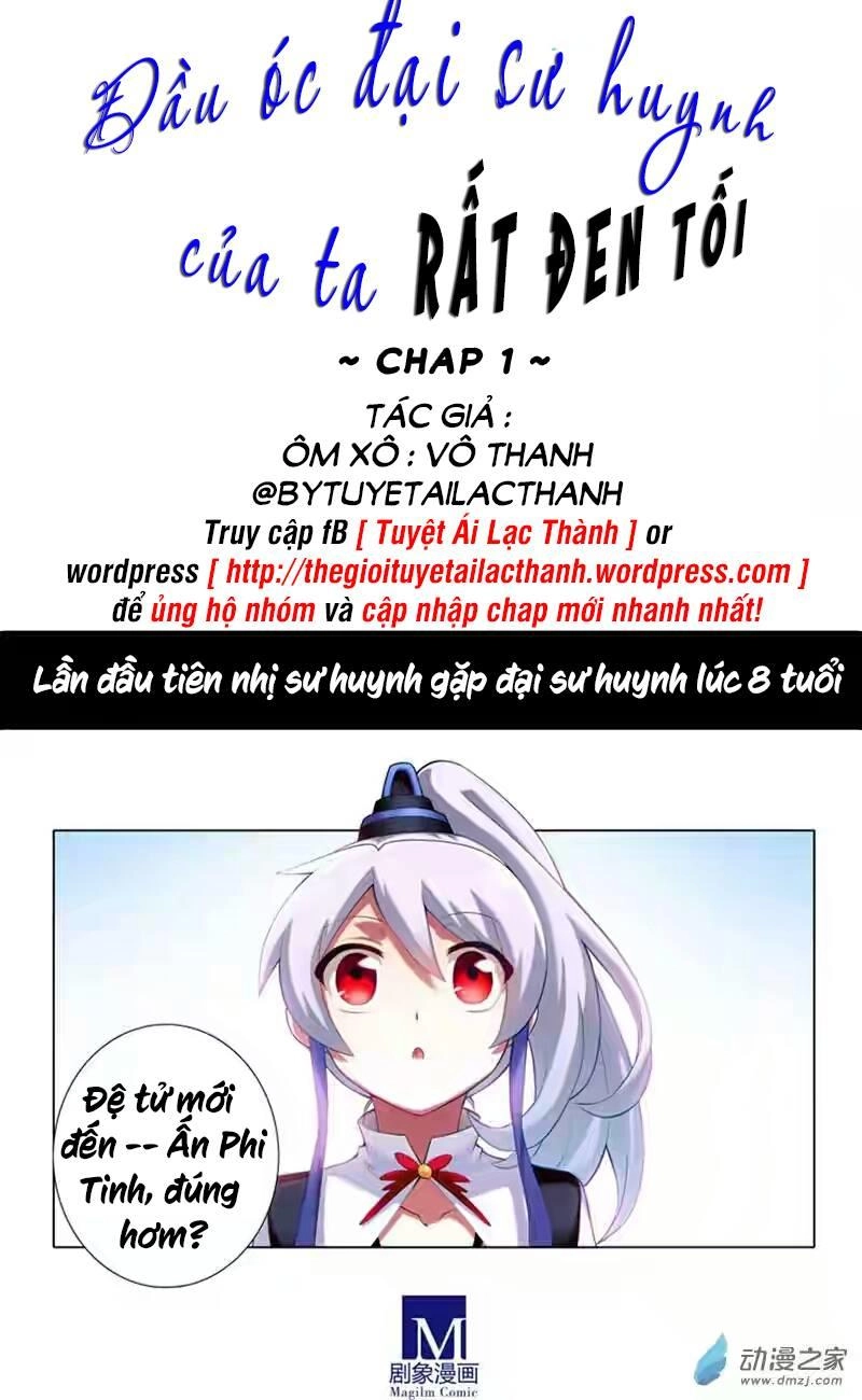 Đầu Óc Đại Sư Huynh Của Ta Rất Đen Tối Chapter 1 - 2
