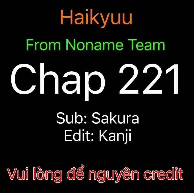Haikyuu Chapter 221 - 1