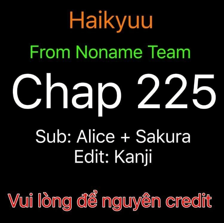 Haikyuu Chapter 225 - 1