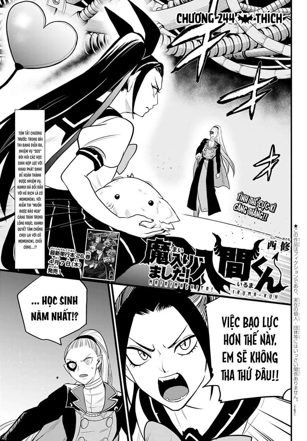 Chào Mừng Cậu Đến Trường Iruma-Kun Chapter 272.07 - 2