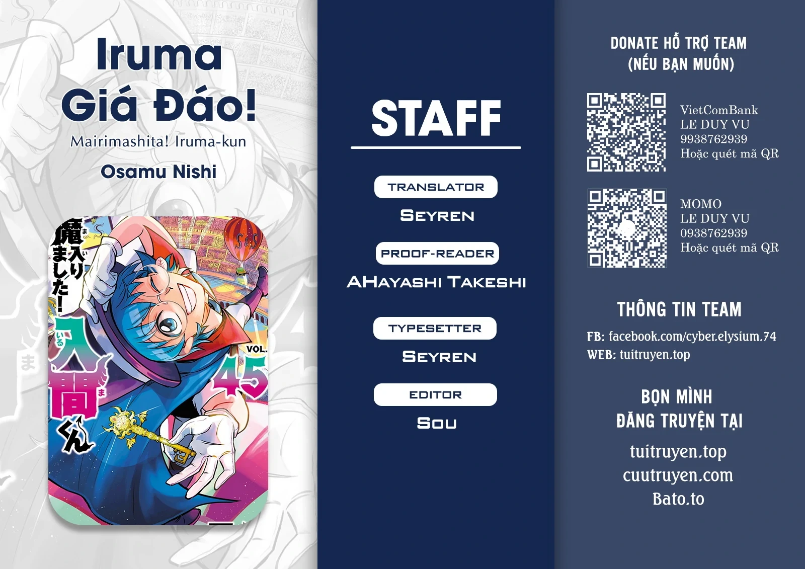Chào Mừng Cậu Đến Trường Iruma-Kun Chapter 427 - 1