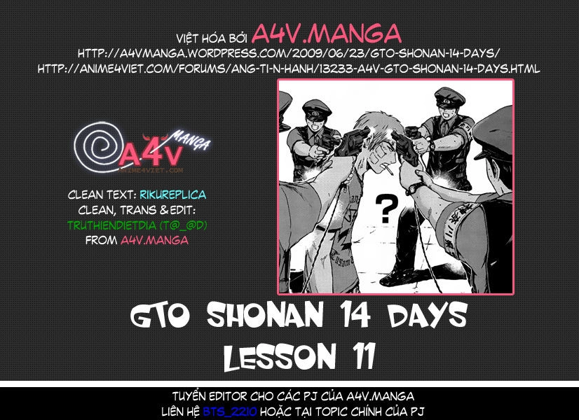 Gto: Shonan 14 Days Chapter 11 - 1