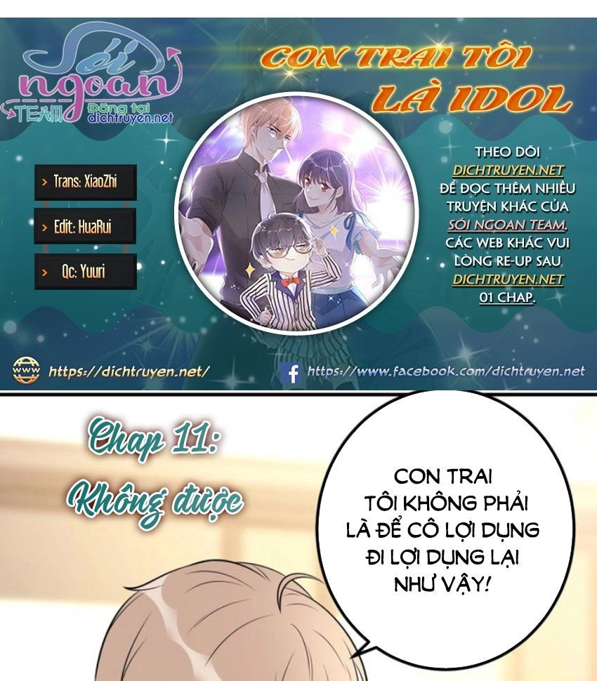 Con Trai Tôi Là Thần Tượng Hàng Đầu Chapter 11 - 1