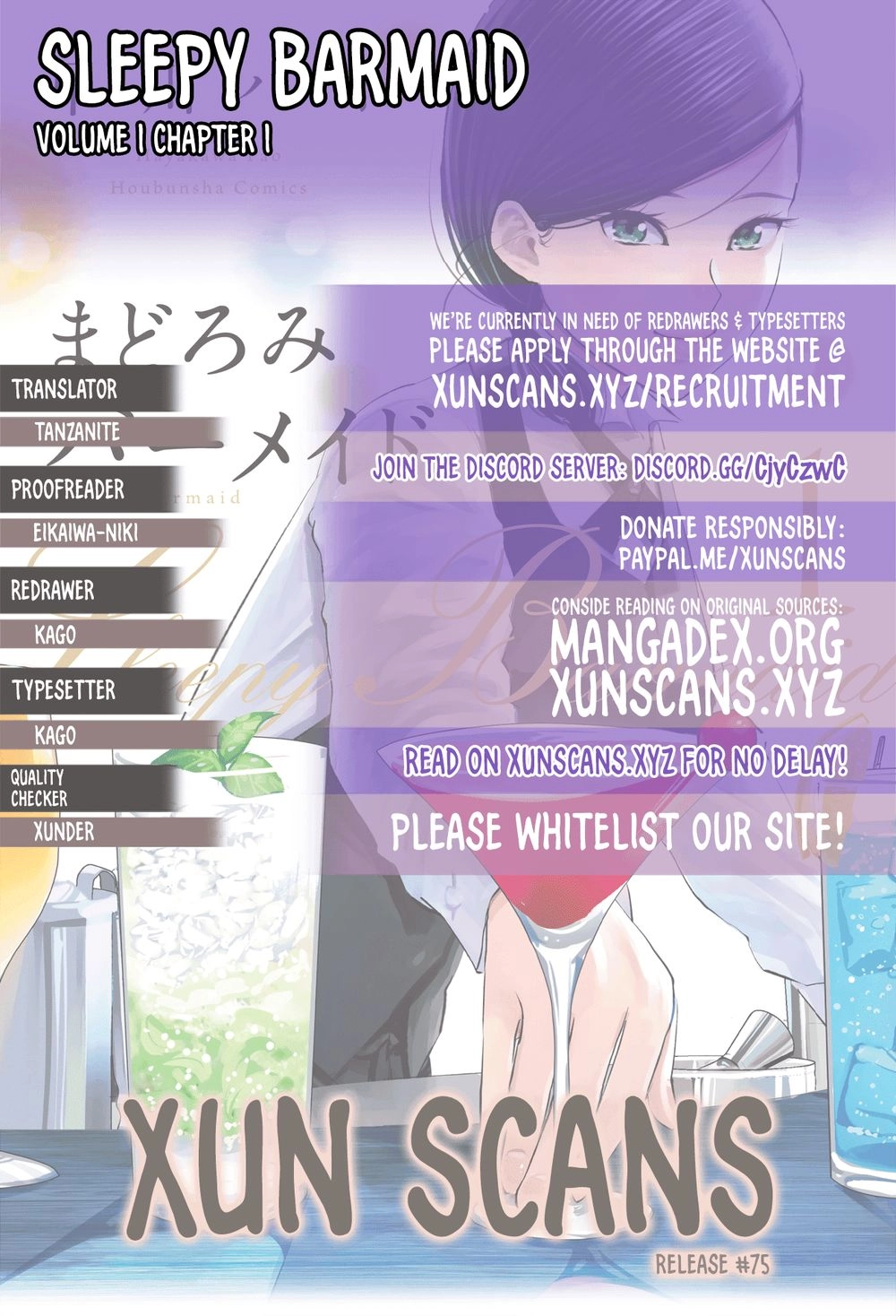 Sleepy Barmaid Chapter 1 - 2