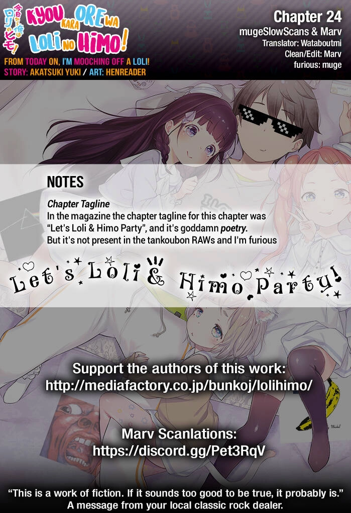 Kyou Kara Ore Wa Loli No Himo! Chapter 24 - 29