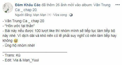 Vân Trung Ca Chapter 20 - 26