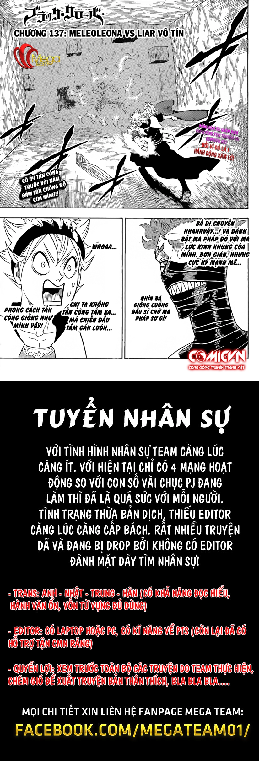 Black Clover - Thế Giới Phép Thuật Chapter 137 - 1