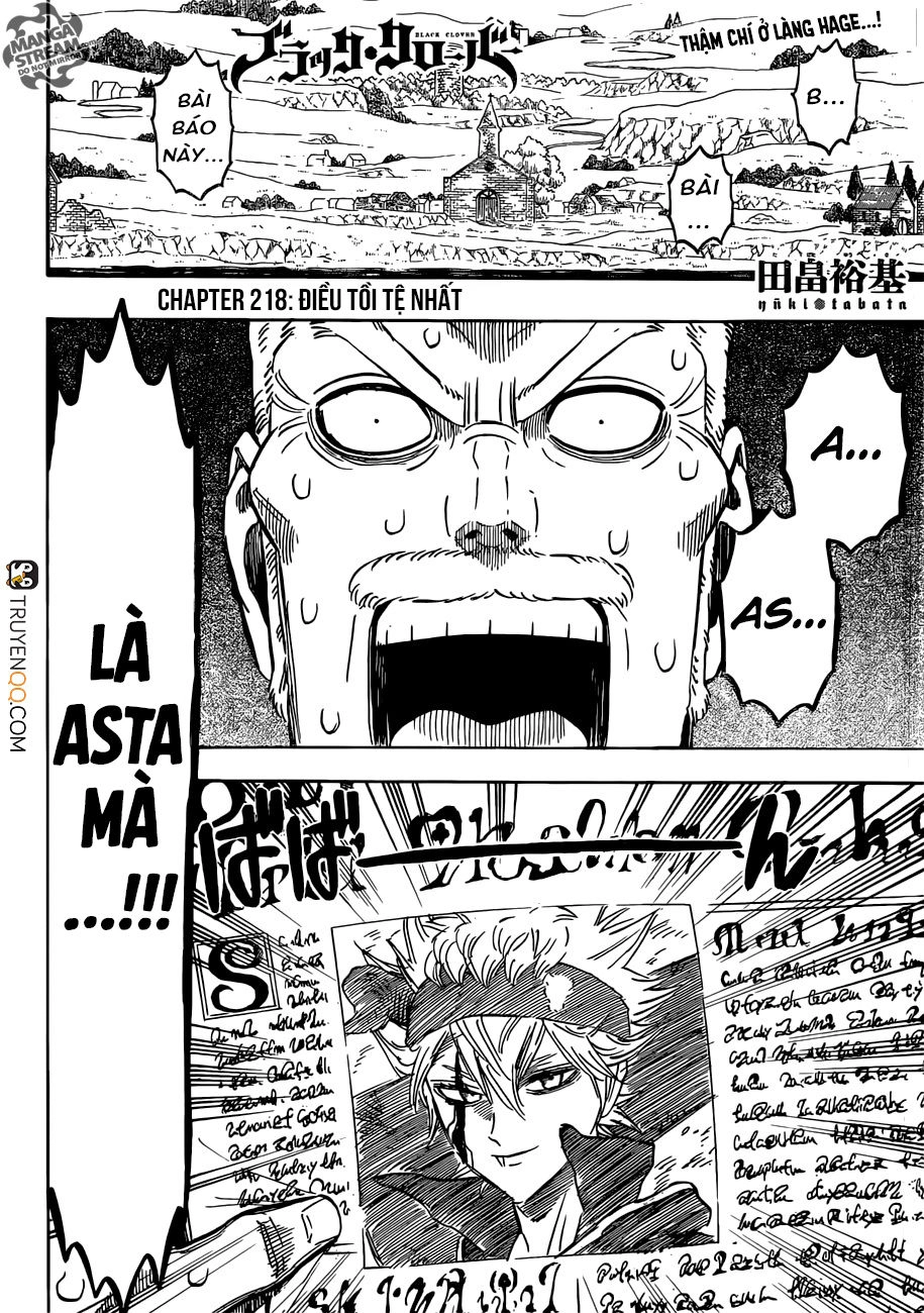 Black Clover - Thế Giới Phép Thuật Chapter 218 - 3