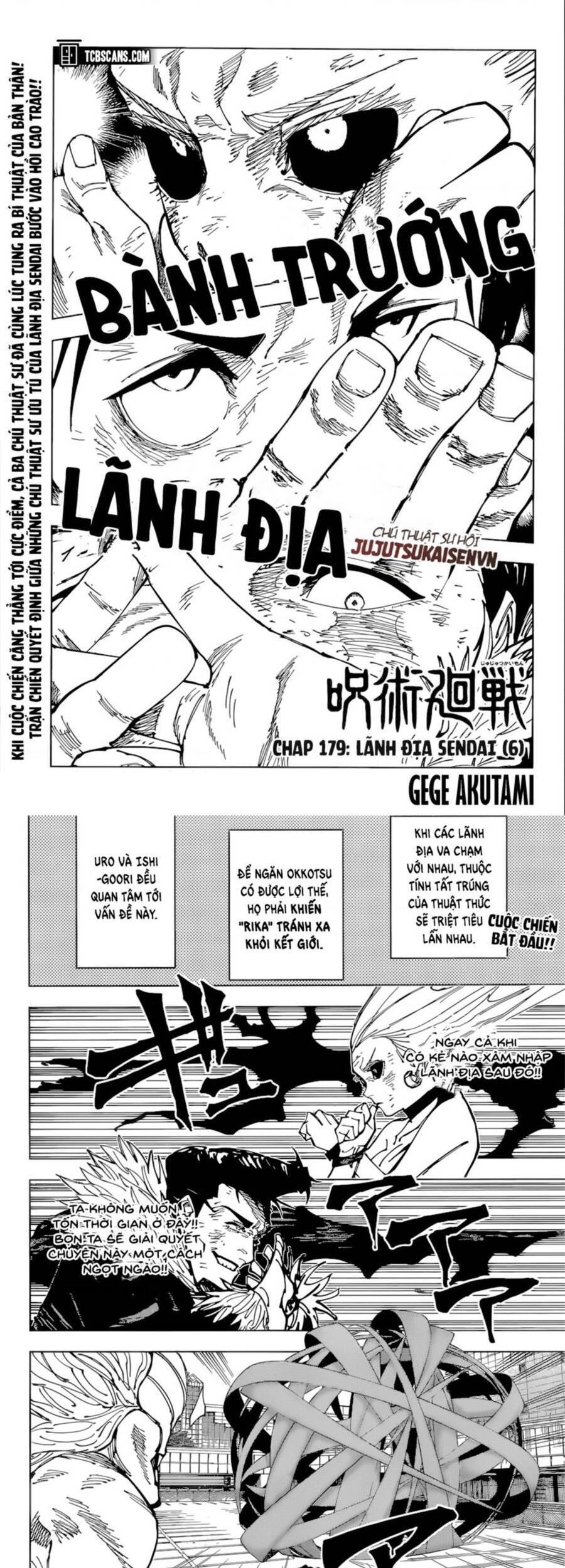 Jujutsu Kaisen - Chú Thuật Hồi Chiến Chapter 179 - 1