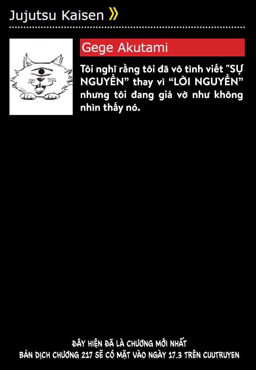 Jujutsu Kaisen - Chú Thuật Hồi Chiến Chapter 216 - 21