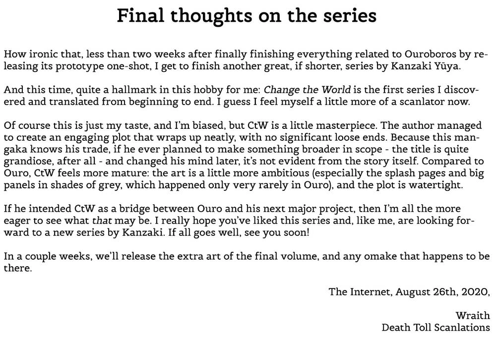 Change The World (Kanzaki Yuuya) Chapter 25 - 42