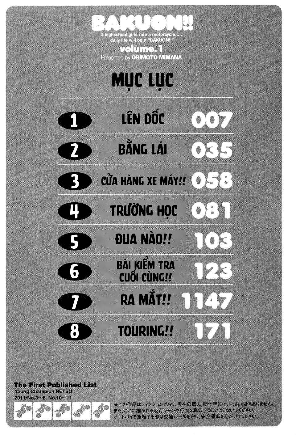 Bakuon!! Chapter 1 - 9